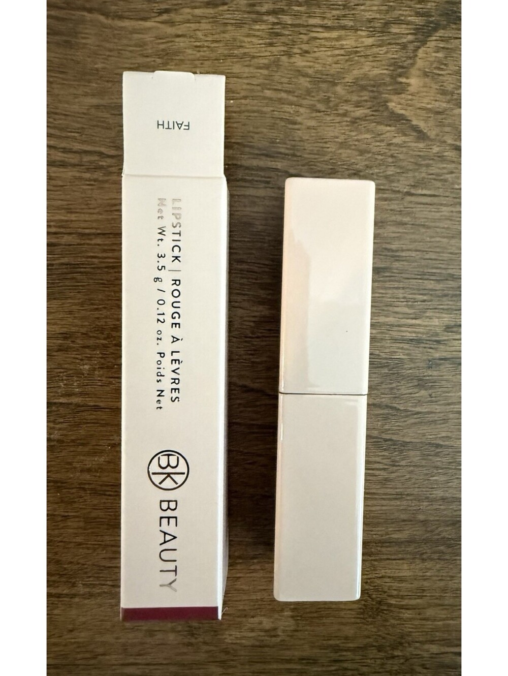 BK Beauty Lipstick FAITH Discontinued Vegan Cruelty-Free Full Size 0.12 oz NIB
